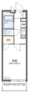 レオパレスノーブル シャトーⅡ【203号室】の間取り