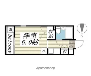 レンガ家ビル【107号室】の間取り