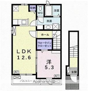 コンフォート下西郷【2階】の間取り