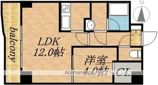ノール山鼻【6階】の間取り