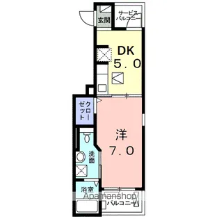 シャルール・エイト【1階】の間取り