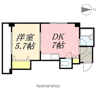 RYSM中島公園【6階】の間取り