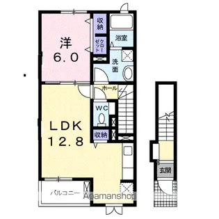 ソレイユ【2階】の間取り
