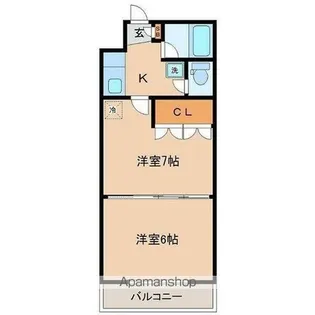 イーグルハイツ萩野町【4階】の間取り