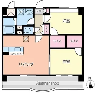 レブリアント板付【8階】の間取り
