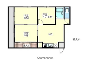 紫原パークマンション【302号室】の間取り