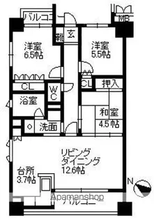 サーパス東千石【2階】の間取り