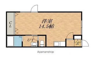 メゾンド金堀【201号室】の間取り