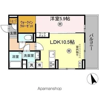PREMILIFE須賀II【2階】の間取り