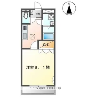 向学マンション歓【1階】の間取り