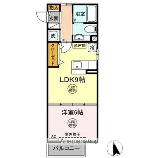 ソレアードII【2階】の間取り