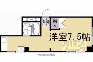 エントランスライフ金閣G【306号室】の間取り