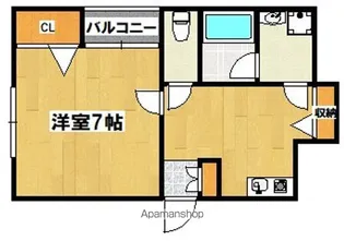 大阪府大阪市住吉区万代5丁目【マンション】の間取り