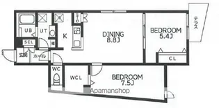 BRANCHE阿佐ヶ谷【1階】の間取り