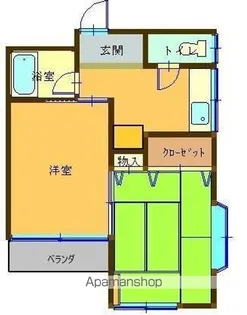 ローズパーク八木田【302号室】の間取り