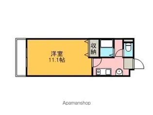 コーポ・ヘスティア【202号室】の間取り