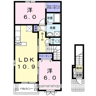 アミティエ岬【2階】の間取り