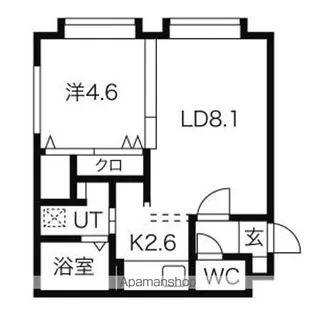 アンシャンテ清田【2階】の間取り