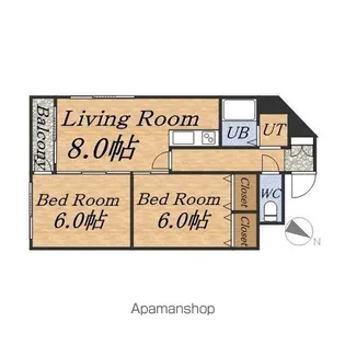 エスパシオ白石【4階】の間取り