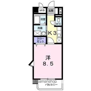 ゲイブルズ【2階】の間取り