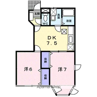 クレストール城東【1階】の間取り