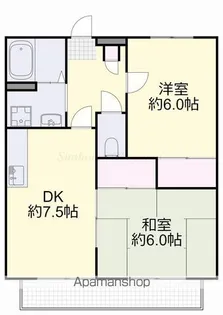 サンセール【2階】の間取り