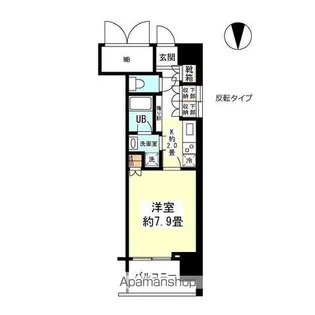 アンビエンテ四ツ橋【13階】の間取り
