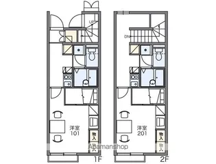レオパレスコシラ【1階】の間取り
