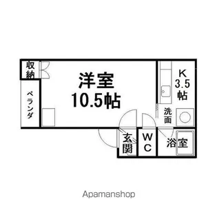 中ノ島センターパーク1番館【201号室】の間取り