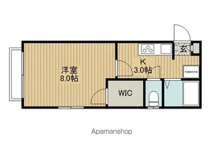 ディアスやざき【101号室】の間取り