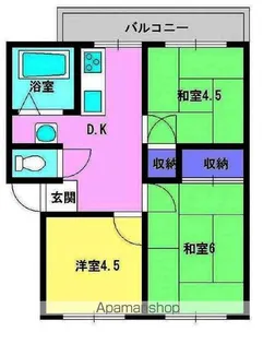 ウインディア森【2階】の間取り