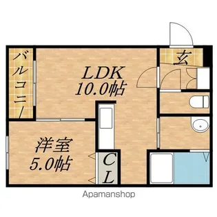 プレミアシティ元町【4階】の間取り