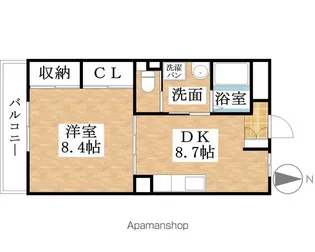 グッドウイング【203号室】の間取り