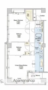 レジディアタワー上池袋(タワー棟)【7階】の間取り