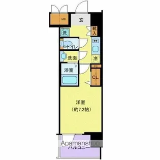 プレサンスジェネ浅草EAST【3階】の間取り