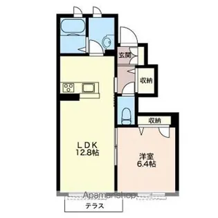 ビヤーネ【103号室】の間取り