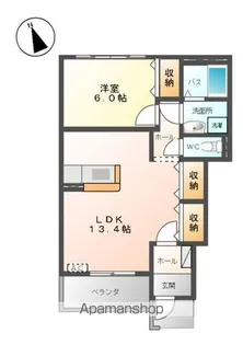 コンフォール【1階】の間取り