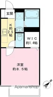 キャトルセゾン D【103号室号室】の間取り
