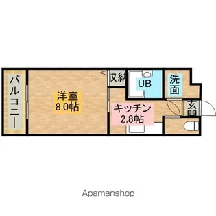 アップル第7マンション【3階】の間取り