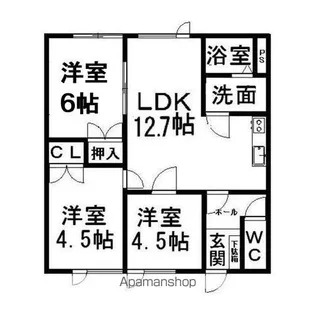 コーポ高栄【2階】の間取り