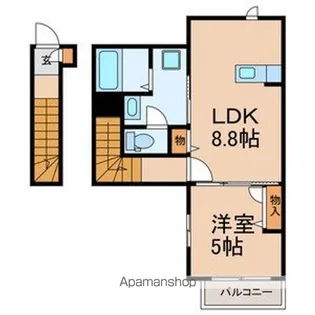 ラポール【2階】の間取り