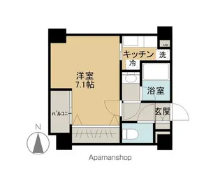 ラピス雨宮【606号室】の間取り