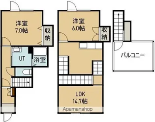 REKASARIKA(レカサリカ)【♯3号室】の間取り