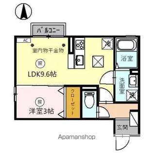 ポワロ Ⅱ【1階】の間取り