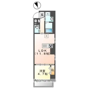 ロッツエン八丁堀【4階】の間取り