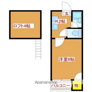 コンパートハウス和白【205号室】の間取り