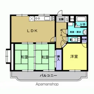 サンリッチ藤﨑【301号室】の間取り