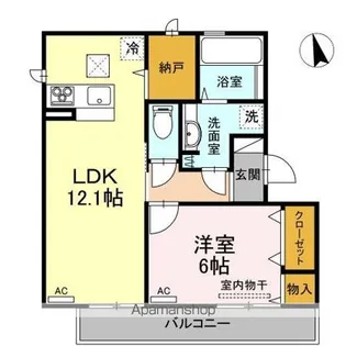 シェーン ネーベル A棟【1階】の間取り