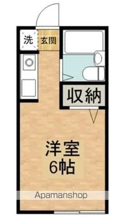 サンステップB【201号室】の間取り