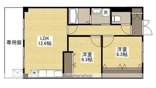 ベストハウス三入【1階】の間取り